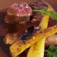 Onglet de Boeuf en Gousse, Saisi à la Chicorée
